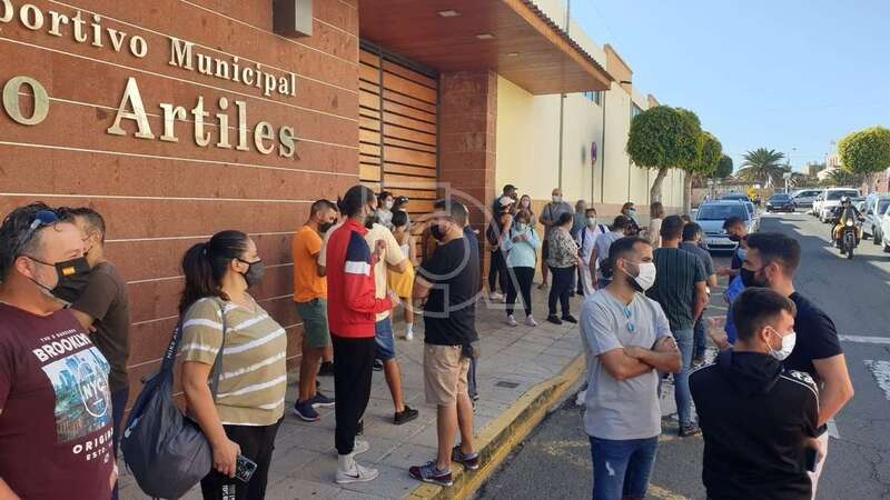 Imagen de archivo de una protesta de los trabajadores del Paco Artiles / TA